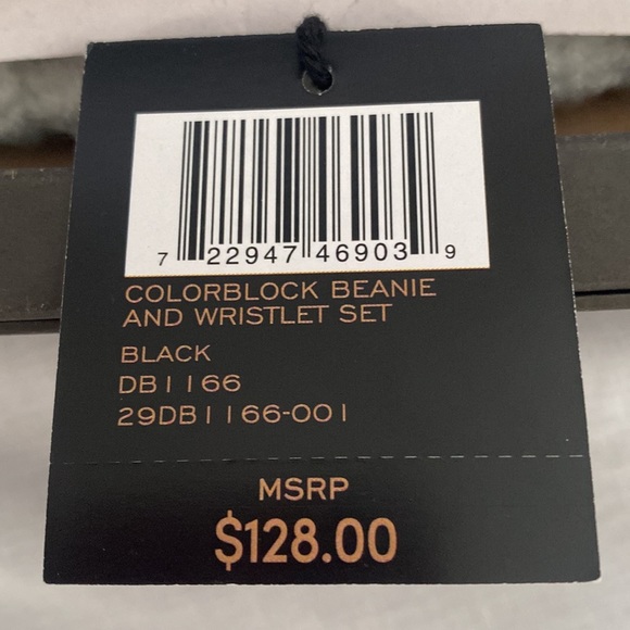 FRYE Colorblock Beanie and Genuine Leather Wristlet Set  Brand New In Box - Picture 5 of 16